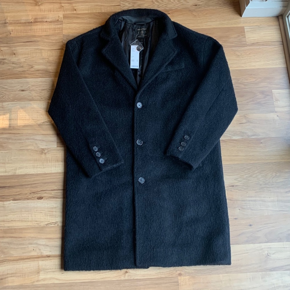 Urban Outfitters Wool Blend Button Down Coat